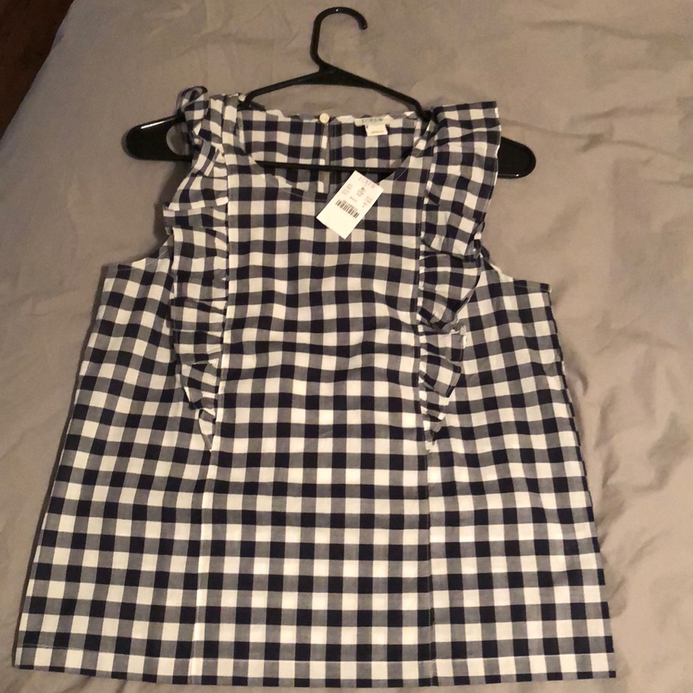 J. Crew plaid tank